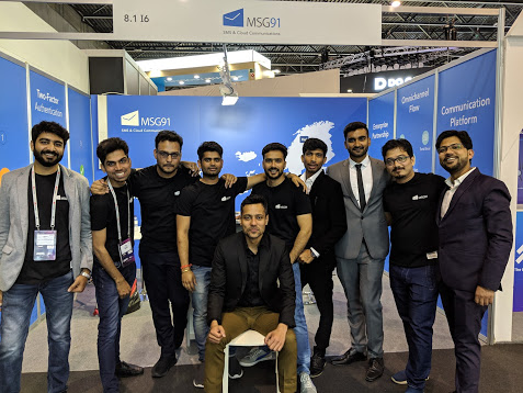 Team MSG91 at MWC19